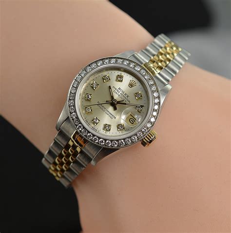 diamond womens rolex watches|rolex datejust 26mm diamond bezel.